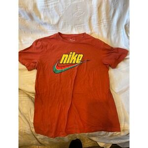 The Nike Tee Swoosh Orange T-Shirt Mens M